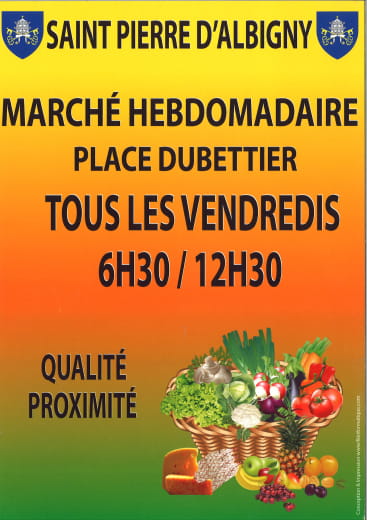 Petit marché alimentaire de Saint-Pierre d'Albigny